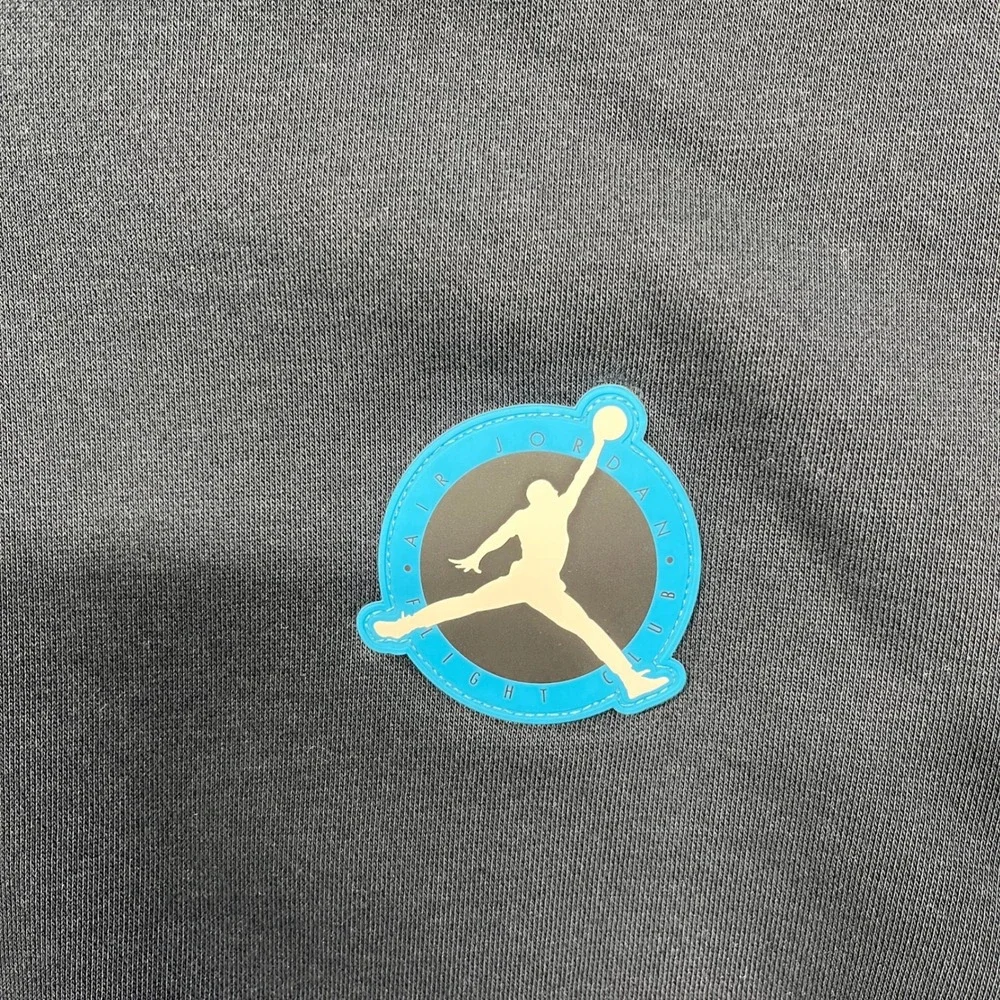 Jordan Hoodie Mens Black Jumpman Flight MVP Wheaties Graphic Pullover Fleece S